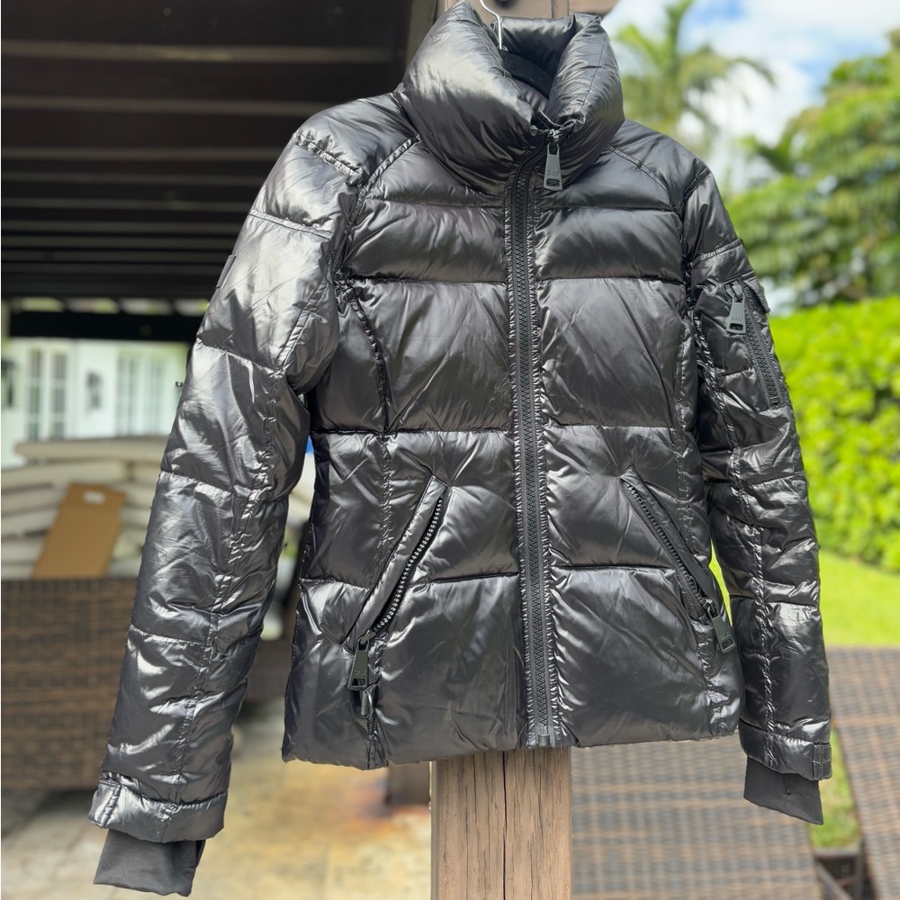 Shiny Black Puffer Jacket